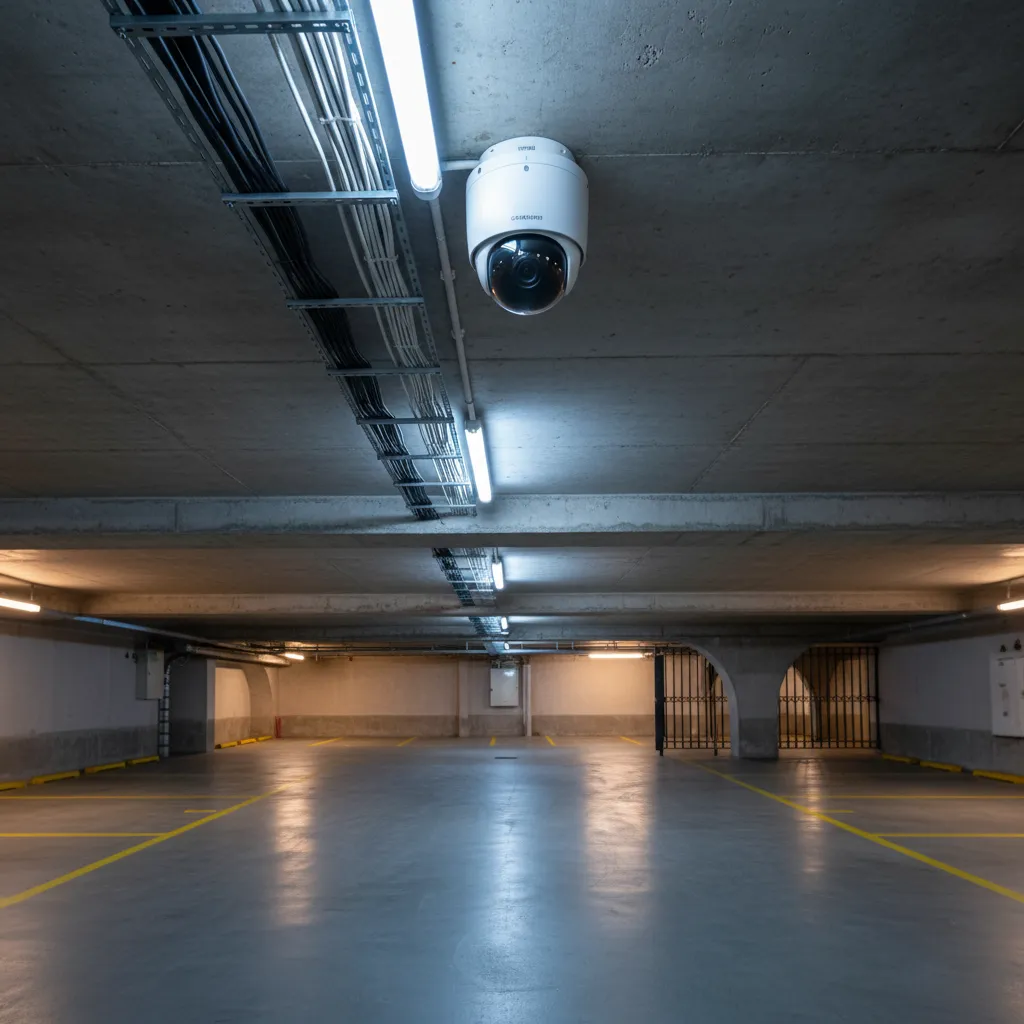 Sistema de videovigilancia CCTV en comunidad residencial